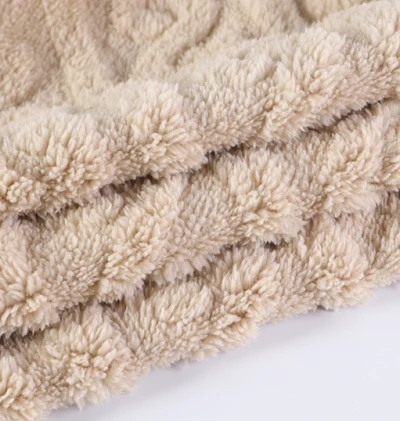 3D Jacquard Sherpa Fabric