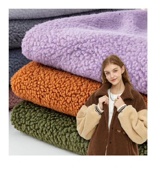 Fabrik Sherpa Jacquard Ekstra Hangat Fuzzy