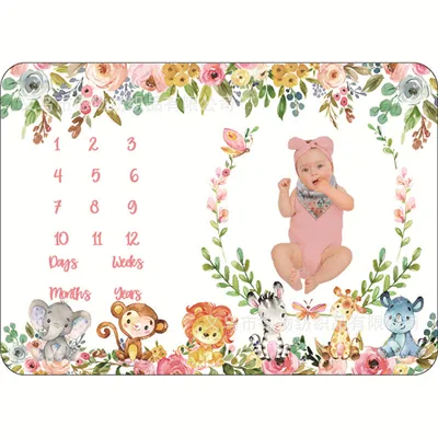 Set Hadiah Selimut Bayi Milestone