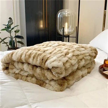 Bulu tiruan Sherpa Blanekt