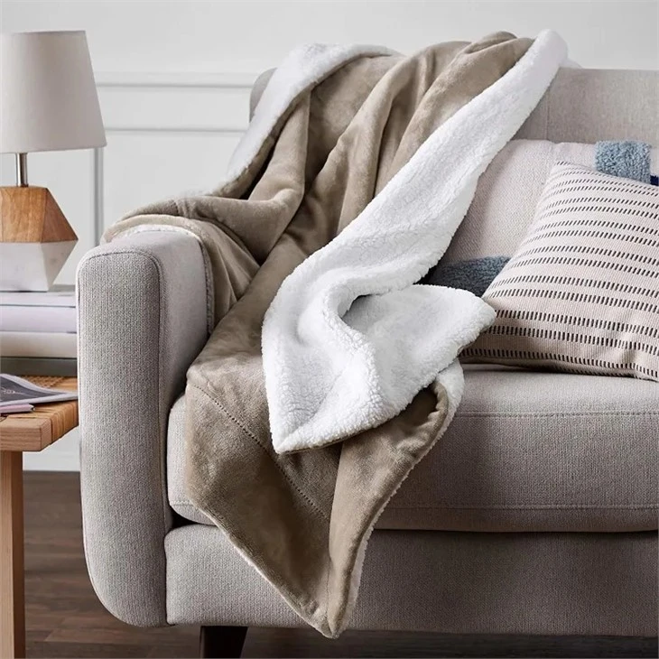 Two Ply Sherpa Throw Blanket quotation