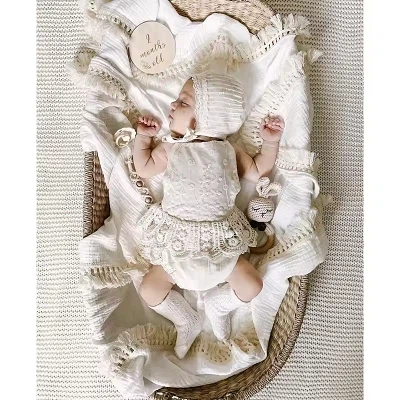 Baby Muslin Tassel Blanket