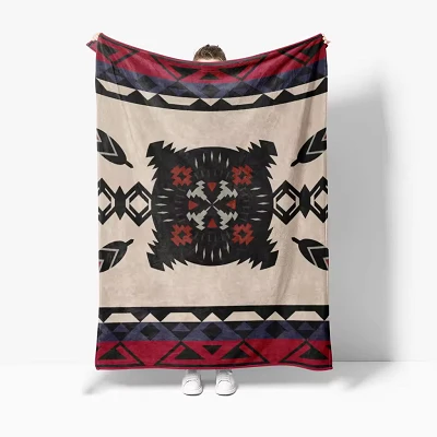 Print Coral Blanket