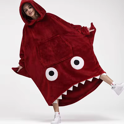 Shark Hoodie Blanket