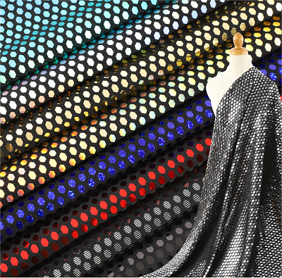 Kain berpakaian panggung berkilat